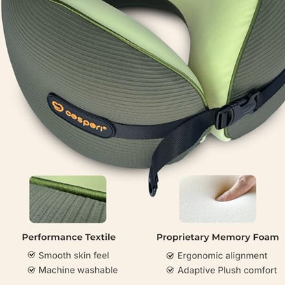 Ergonomic Travel Neck Pillow for Airplanes & Cars, Small - size: Small (Neck Size: 11.5"-12.5")