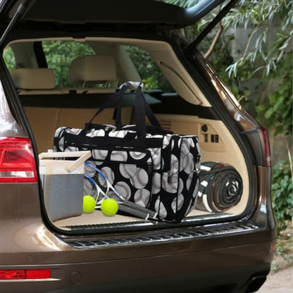 NGIL Canvas 23" inch Duffle Bag (Baseball-Black) - color: Baseball-Black