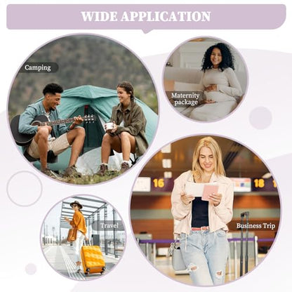 Weekender Bags for Women, Personal Item Travel Bag with Shoes Compartment - color: Purple, size: Medium