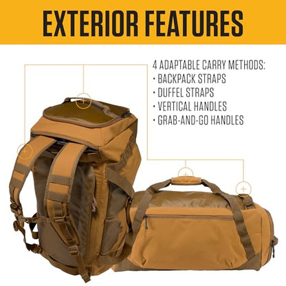 Carhartt Heavy-Haul Nylon Duck 55L Duffel Black - color: Black, style: 55l