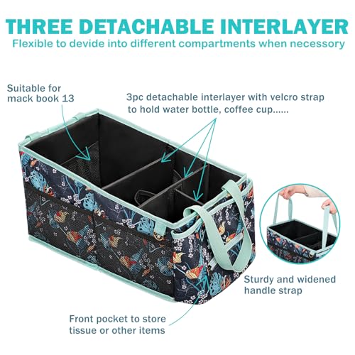 HEYSKAY Backseat Car Organizer Car Caddy Passenger Seat Organizer for Kids - color: Grey