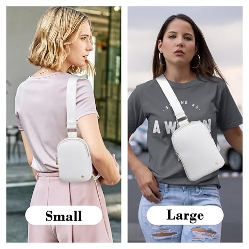 INICAT Anti Theft Crossbody Bag for Women, Small Sling Purse - color: Brown White, size: Small