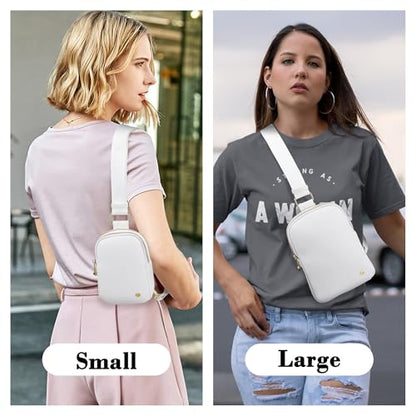 INICAT Anti Theft Crossbody Bag for Women, Small Sling Purse - color: Brown White, size: Small