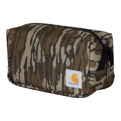 Carhartt Classic Zippered Travel Kit Mossy Oak Bottomland | Durable, Organize Essentials with the Water Resistance Toiletry Bag - color: Mossy Oak Bottomlands