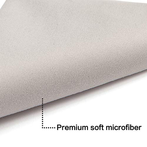 TRIUMPH VISION Glasses Case Soft Eyeglass Case Sunglass Pouch Cloth 3 Pack - color: Grey