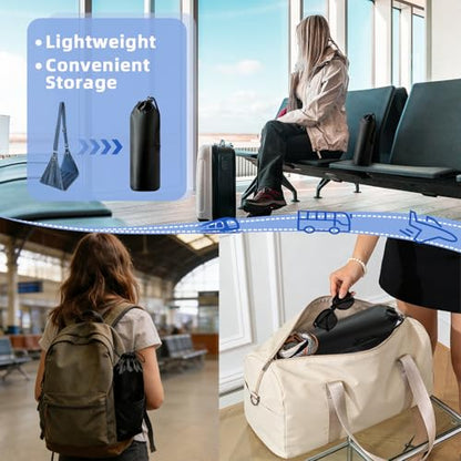 Asaiter-Airplane Foot Hammock for Plane Travel Essentials - Airplane Travel Essentials, Long Flight Foot Rest - Plane Gadgets (Deep Blue 2) - color: Deep Blue 2