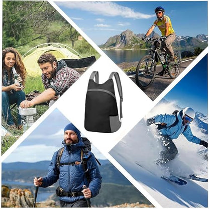 Ultralight & Packable 20L Daypack, Water-Resistant Foldable Backpack for Hiking, Travel, Camping, Daily Commute - Unisex Design for Men & Women (Black) - color: Colorful-1