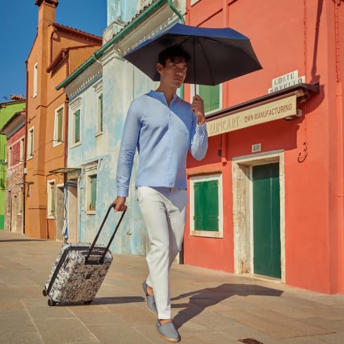 Knirps US.050 Ultra Light Pocket Size Manual Rain Umbrella with Carrying Case - color: Navy UV Protection