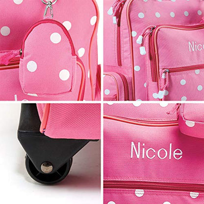 Lillian Vernon Personalized Kids Rolling Luggage - color: Pink