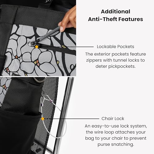 Sherpani Soleil, Anti Theft Convertible Backpack Tote (Sakura) - color: Floral Grey