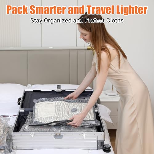 Vacuum Storage Bags for Travel with Cordless Electric Pump, 15 Pack - size: 15 Combo Travel Size
