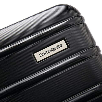 Samsonite Omni 2 Hardside 3 Piece Set - Includes Global Carry-On, Medium, & Large Checked Suitcases - 360° Dual Spinner Wheels - Integrated TSA Lock & Expansion - Amazon Exclusive - Midnight Black - color: Midnight Black, size: 3-Piece Set (Carry on/Mediu