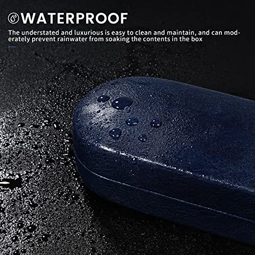 molshine Hard Shell Sunglasses Case, Classic Large Glasses Case for Women Men, Sunglass Eyeglasses - color: Dark Blue