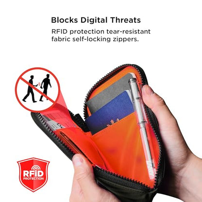 ALPAKA Zip Travel Wallet RFID Blocking Passport Holder Green - color: Green