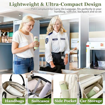 4 in 1 Travel Dispenser, Refillable Leak Proof Travel Bottle Set (White) - color: White