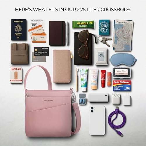 Travelon Anti-Theft Roam Small Crossbody - color: Desert Pink