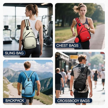 Small Sling Bag with Coin Pocket Fits for 11" Tablet, Black - color: Black, size: Large