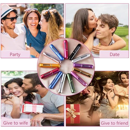 opasyo Mini Perfume Travel Refillable Bottle, 5ml 4 Pack