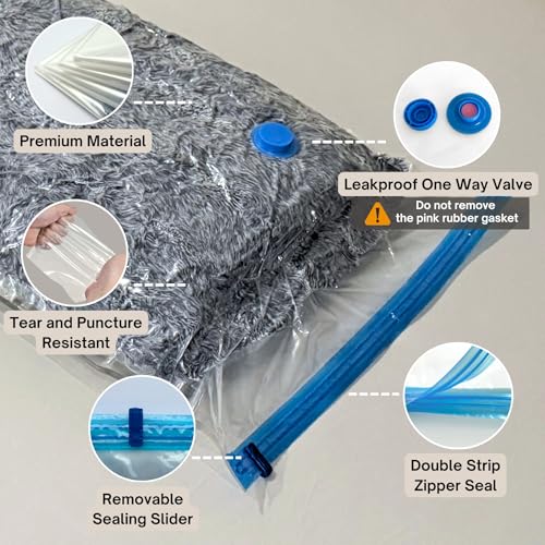 Vacuum Storage Bags with Hand Pump, Vacuum Seal Space Saver Bags, 25 Combo