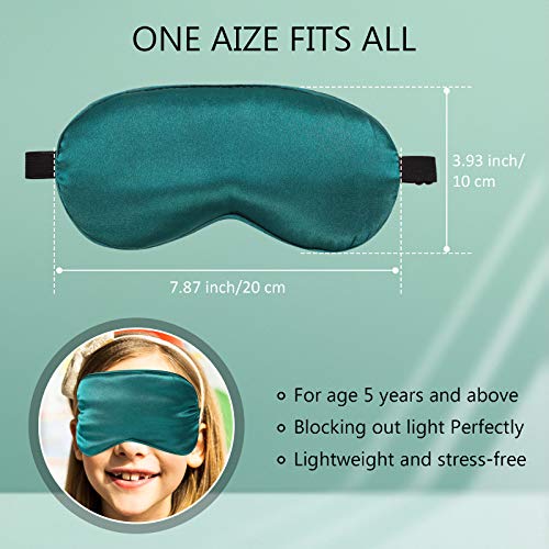 BBTO 8 Pcs Silk Sleep Mask Soft Plush Eye Cover for Women, Multicolor - color: Multicolor