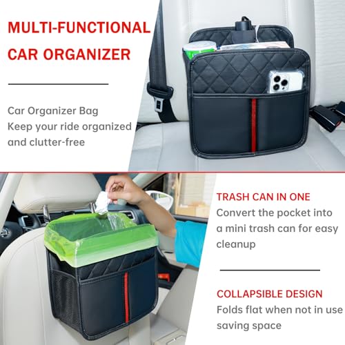 Back of Seat Car Organizer and Storage, Backseat Organizer, 2 Pack - color: Black A ( 2 Pack )