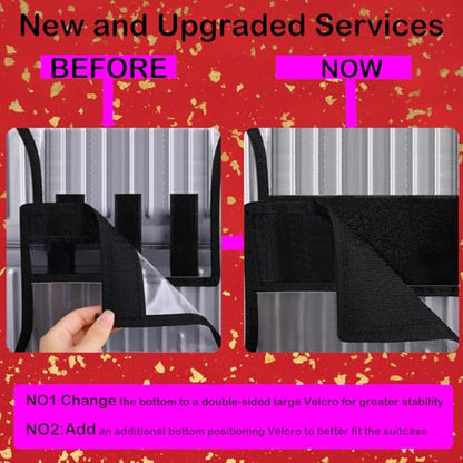 24 Inch Luggage Cover Protector Bag PVC Clear Plastic Suitcase Cover Protectors Travel Luggage Sleeve Protector
