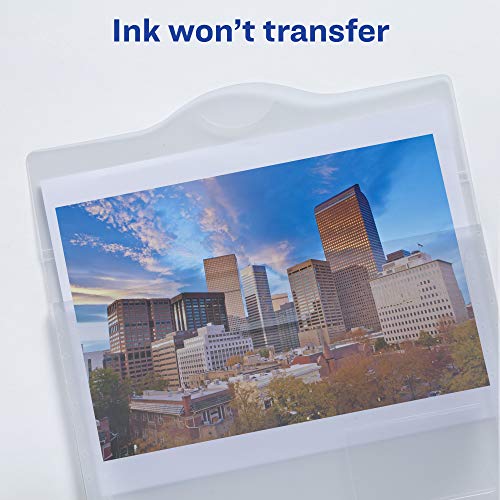 Avery Translucent Document Wallet, Clear Travel Document Organizer, Holds up to 50 Pages (72278) - size: 1 wallet (Pack of 1)