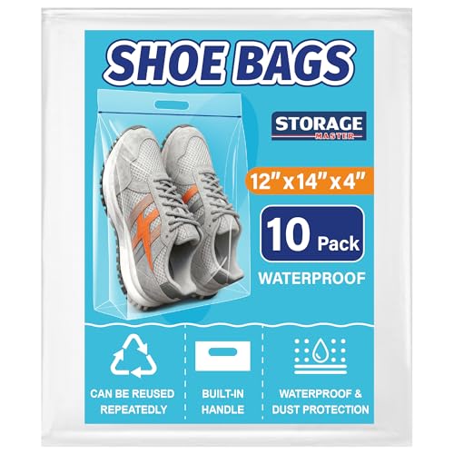 Waterproof Shoe Bags for Travel Packing Storage - size: 10-pack