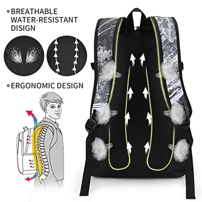 rickyh style School Backpack Travel Bag for Men & Women Lightweight College - color: 04 Ink