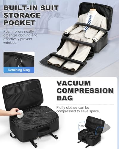 VGCUB Vacuum Backpack Travel with Suit Bag and Air Pump Compression Vacpack