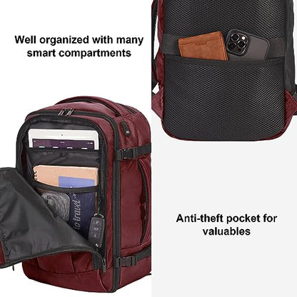 ECOHUB Travel Backpack 18x14x8 Frontier Airlines Personal Item Bag Red - color: Red, size: 18 inch