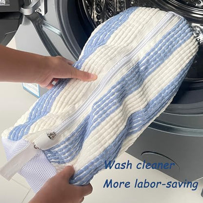 2 Pack Shoe Washing Machine Bag, Shoe Mesh Laundry Bags for Sneakers - color: Bluewhite