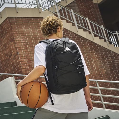adidas Amplifier School Backpack 27L - color: Distilled Pink/Dual Lilac Purple/Bungee