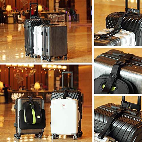 Vigorport Luggage Connector Straps for Suitcase, Add A Bag Suitcase Belt - size: 1.25''W - Large
