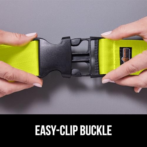GORILLA GRIP Heavy Duty Luggage Straps for Suitcase, 2 Pack, Yellow - color: Yellow