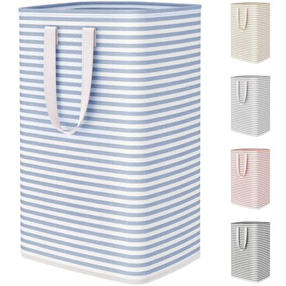 Lifewit 75L Large Collapsible Laundry Basket with Extended Handles, Blue - color: Dark Blue, size: 75L