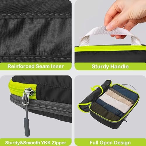 Cipway Compression Packing Cubes for Travel (8 Piece,Black) - color: Black, size: 8PCS