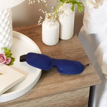 Bucky 40 Blinks No Pressure Eye Mask for Travel & Sleep - color: Navy