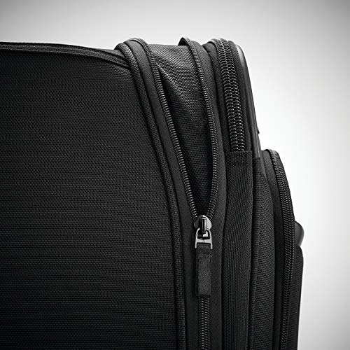 Samsonite Pro Travel Softside Expandable Luggage with Spinner Wheels, Black, Checked-Large 29-Inch - size: Checked-Large 29-Inch