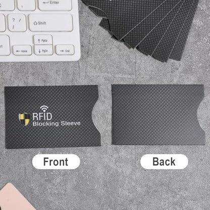 8PCS RFID Blocking Sleeves, Credit Card Protector, Identity Theft Protection Secure Sleeves, RFID Identity Card Protector for Men/Women Smart Slim Design Fits Wallet/Purse