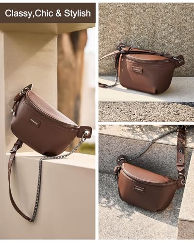 7L Sling Bag Crossbody Bags for Women Fanny Packs Purses Cross Body Bag for Woman Small backpack Travel Shoulder Bag handbags - color: 6-coffee