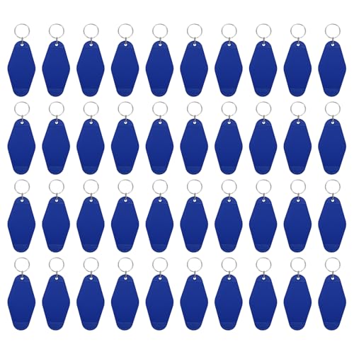 uxcell Hotel Keychains Blank Plastic - color: Blue