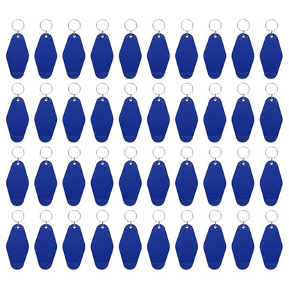 uxcell Hotel Keychains Blank Plastic - color: Blue