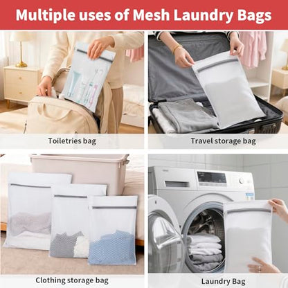 150L Laundry Bag Backpack with 3 Sizes Mesh Wash Bags and Shoulder Straps - color: Bright Red, size: 150L