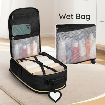 Taygeer Kids Travel Backpack for Airplane, Travel Backpack for Boys - color: Black