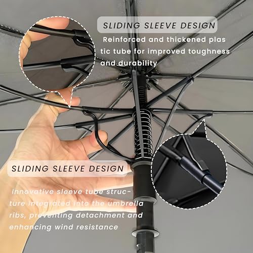 54/62/68/72 Inch Large Golf Umbrella Windproof Auto Open for Rain - color: Grey, size: 68 Inch