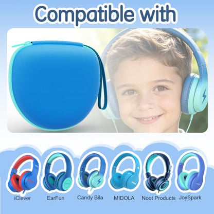 Kids Headphones Case for Folding Headphone, Khaki (Case Only) - color: Khaki