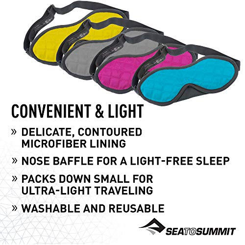 Sea to Summit TravellingLight Eye Shade Travel Sleep Mask, Grey - color: Grey