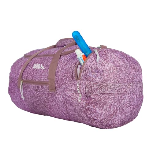 Eddie Bauer Stowaway Packable Duffel Bag| Travel | Foldable | Lightweight | Durable | Ripstop Polyester | 23" Length | 45L Capacity - Lilac - color: Lilac