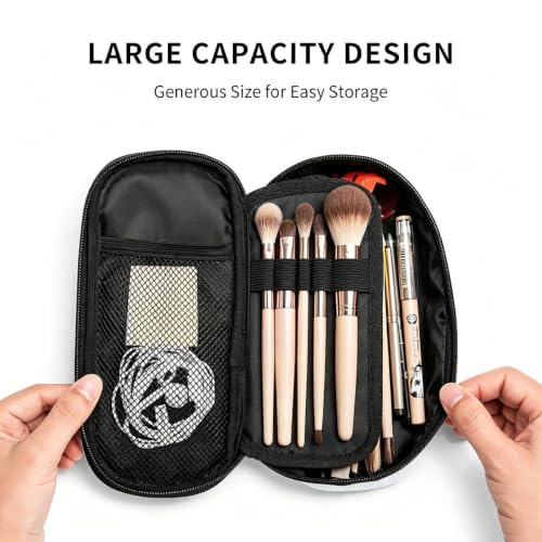 Gkyygk Brown Leopard Big Capacity Makeup Toiletry Bag For Men Women - color: Brown Leopard